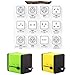 AllEasy International Travel Plug Adapter, Universal Worldwide Adapter Plug with Dual USB Charging Port for Traverler in Asia/UK/USA/Europe/Australia-Yellow