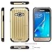 Galaxy J7 (2015) Case, Galaxy J700 Case, With TJS Tempered Glass Screen Protector, Slim Rugged Duo Hybrid Shockproof Armor Drop Protection Case For Samsung Galaxy J7/J700 (Rose Gold)