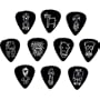 Planet Waves Plektrum Joe Satriani,10er-Set black, medium
