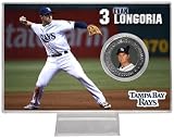 Highland Mint MLB Tampa Bay Rays Evan Longoria Silver Coin Card