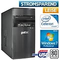 USB 3.0, Windows7 Professional 64Bit, STROM SPAR Office / Multimedia COMPUTER Eco-Tec PC 80PLUS, BeQuiet 300W Netzteil 80Plus, Dual-Core Intel G530 2x2.4GHz, 500GB SATAII, Crucial 8GB DDR3, MSI B75MA-P45 Mainboard, INTEL Grafik HD2000 mit HDMI/DVI, DVD-Brenner, CardReader, 7.1 Sound, GigabitLAN