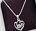 TOPSTARONLINE Love With a Round Zircon Pendant Necklace