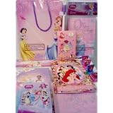 Girls Disney Princess Theme Gift Package with Birthday Card