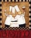 3 Chefs Wine Bistro 2 FINEST BRAND CANVAS Print With Added Heavy BRUSHSTROKES Dan Dipaolo 8x10