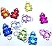 P&F HIGH QUALITY PRODUCTS Pack of 10 Dazzling Cute Bear Loom Charms for Silicone Band Loom Bracelets (CB)