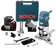 Bosch PR20EVSNK Colt Installers Kit 5.7 Amp 1 Horsepower Fixed Base Variable Speed Router with 4 Assorted Bases and Edge Guide