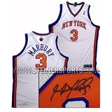 Stephon Marbury Hand Signed Knicks Jersey at Steiner Sports