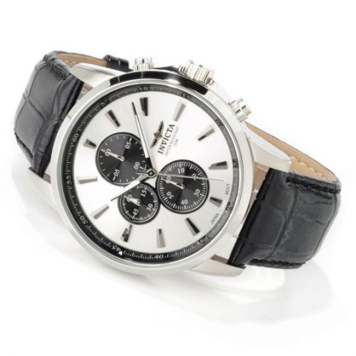 Invicta Sport Chronograph Leather Mens Watch #5880