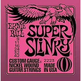 1 Set Ernie Ball Electric Guitar Strings Super Slinky