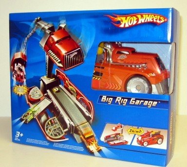Childrens Toyshop  Toys : Hot Wheels Big Rig Garage Playset