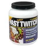 CytoSport Fast Twitch Power Workout Drink Mix, Go Grape, 2.04-Pound Plastic Jar