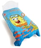 SpongeBob Squarepants Swimming Around Micro Raschel Blanket