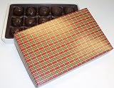 Scott's Cakes Vanilla Fudge Truffles 1 lb. Christmas Plaid Box