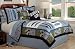 Catch a Wave Full / Queen Size Quilt with 2 Shams