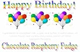 Birthday Balloons Chocolate Raspberry Fudge Box