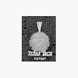 Texas Tech Red Raiders TT Basketball Pendant - Sterling Silver Jewelry