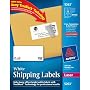 Avery� White Shipping Labels for Laser Printers with  TrueBlock Technology, 2 inches x 4 inches, Pack of 250 (5263)