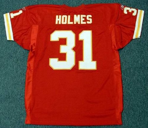 PRIEST HOLMES Kansas City Chiefs 2002 Reebok AUTHENTIC Home NFL Football Jersey, 54/2XL
