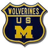 Authentic Street Signs Michigan Wolverines M US Route Sign