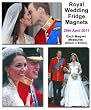 Prince William & Kate Royal Wedding Fridge Magnets