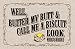 Humorous Doormat - Butter My Butt