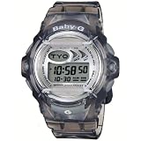 Casio Women's BG169-8V Baby-G Grey Jelly Shock Resistant Sports Watch
