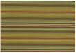 Durable Hand Woven 100% Cotton Green Striped Table Mat 12x18 Inches Set / 6