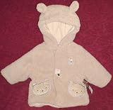 Carter's Hooded Bear Baby Jacket, 6-9 Months.