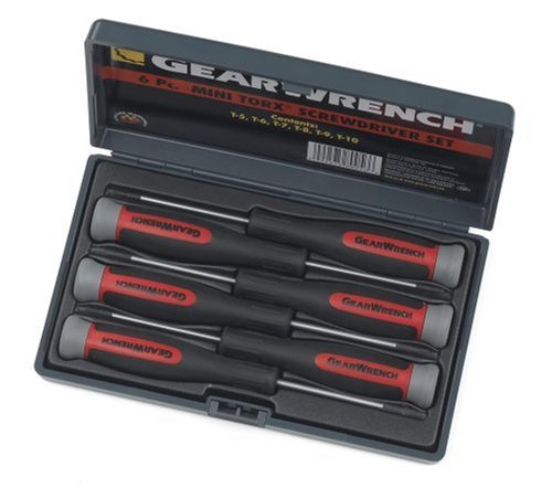 GearWrench 80056 Six-Piece Mini Torx Screwdriver Set