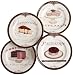 Kitchen & Housewares : Sakura Sweets Dessert Plates, Set of 4 in a Hat Box