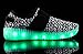 Santiro Children's Light up Shoes for Boys Girls Kids Athletic Shoes Fashion Sneakers LED Light Breathable Sneakers SSK006B1-33