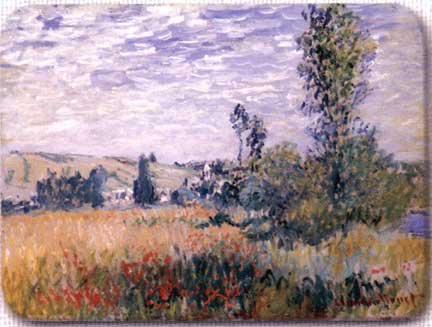 LAMPS BEAUTIFUL Fine Art Glass Cutting Board--Field of Poppies by Monet
