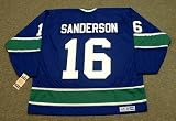 DEREK SANDERSON Vancouver Canucks 1976 CCM Vintage Throwback Away NHL Hockey Jersey