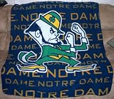Notre Dame Fighting Irish NCAA Light Weight Fleece Blanket (031 Series) (50""x60"")