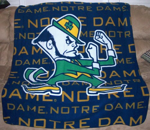 Notre Dame Fighting Irish NCAA Light Weight Fleece Blanket (031 Series) (50