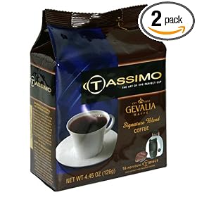Gevalia Signature Blend Coffee, T-Discs for Tassimo Hot Beverage System, 16-Count Packages (Pack of 2)