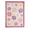 Hand-Tufted Polka Dot Flower Rug - 5x7’