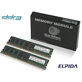 SanMax デスクトップ用メモリ ELPIDA DRAM搭載 DDR3-1333 (PC3-10600) CL9 8GB(4GB x 2枚)セット 1.5volt JEDEC準拠 SMD-8G68NP-13H-D