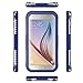 Galaxy S6 Case ,Waterproof Case Dustproof Shockproof Snowproof Gel Touch Screen Ipx8 Swimming Diving Cover For Samsung GALAXY S6 2015 (deep blue)