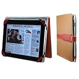CrazyOnDigital Folio Light Brown Leather Case For Apple iPad