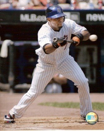 Jose Reyes New York Mets Bunting 8x10 Color Photo