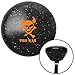 American Shifter 175700 Black Retro Metal Flake Shift Knob with M16 x 1.5 Insert (Orange Skull 7)
