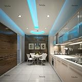 'Kitchen Interior Design In Blue Light' Wall Decal - Removable Graphic