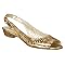 Women's Merona&reg; Maxie Chop-Out Slingback Flats - Gold Snake