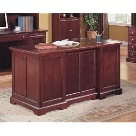 Elegant Design Cherry Finish Home Office Writing Desk by visiondecor Furniture