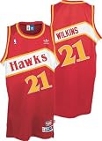 Dominique Wilkins Jersey: adidas Red Throwback Swingman #21 Atlanta Hawks Jersey