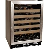 Haier Stainless Steel 50-Bottle Single-Zone Built-In Or Freestanding Wine Cooler