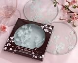 Cherry Blossoms Frosted Glass Coasters