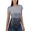 Peace Distress Crewneck Graphic Tee - Silver
