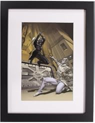 Single Detail Page Misc: GI JOE: SNAKE EYES vs. STORM SHADOW  ~ 8" X 12" ART PRINT (FRAMED at 12" X 16" w/MATTE) by J. SCOTT CAMPBELL - Mafufo
